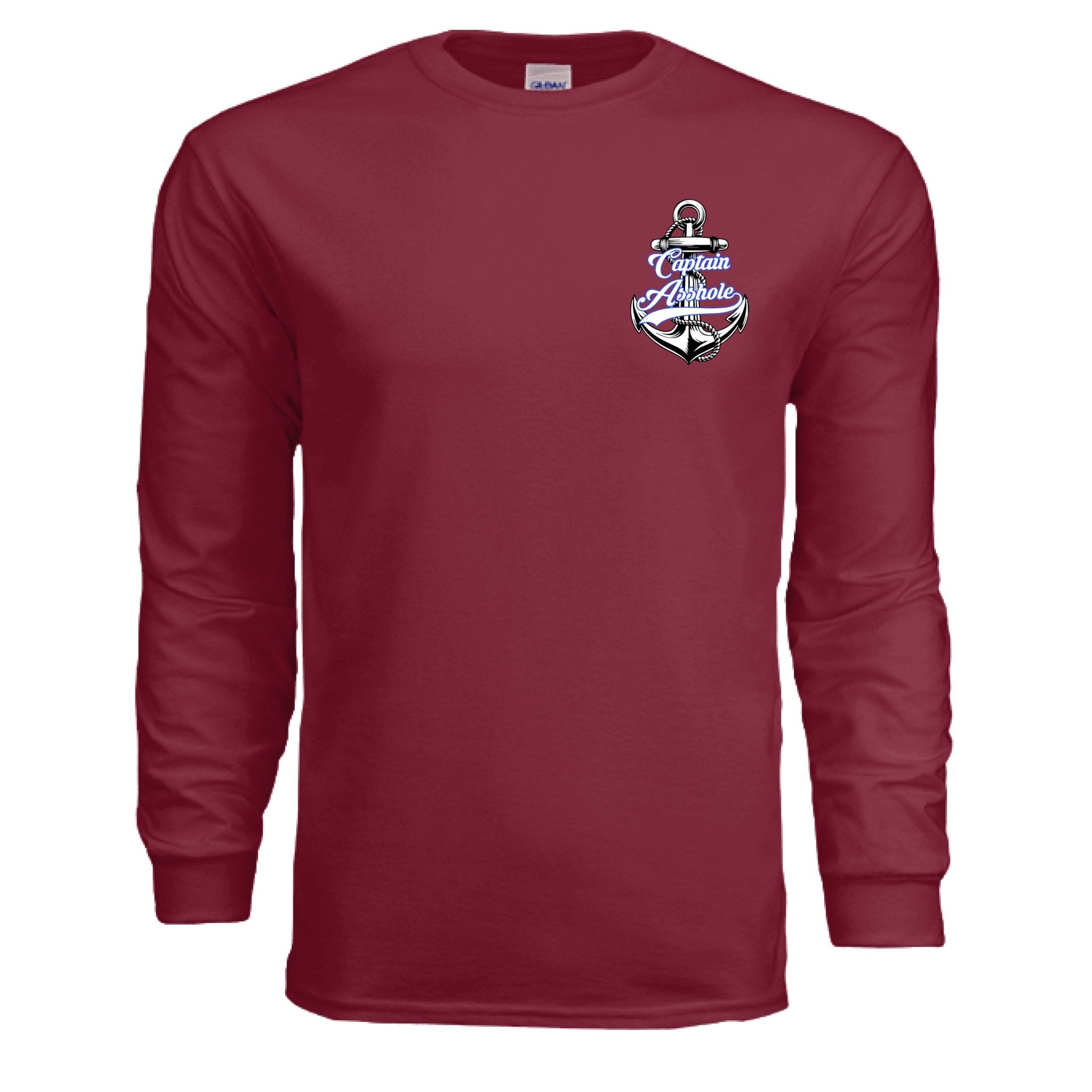 Captain Asshole LS Tee blue logo FDR - new - Captain Asshole