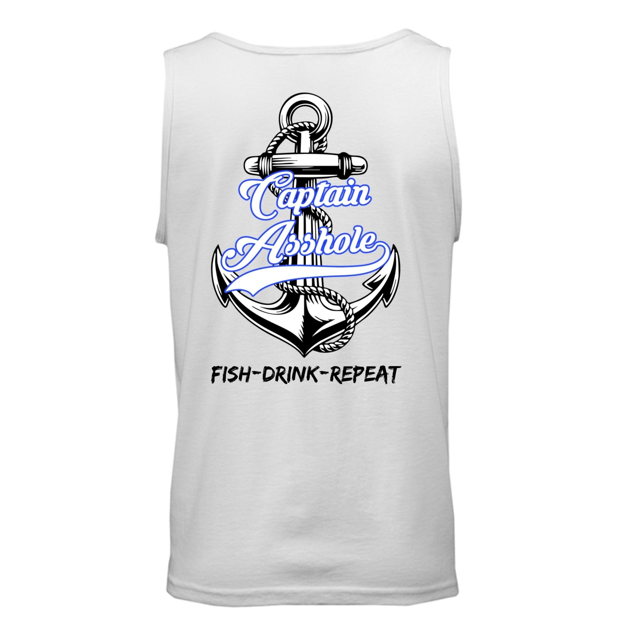 Captain Asshole Tank Top FDR - White - new - Captain Asshole