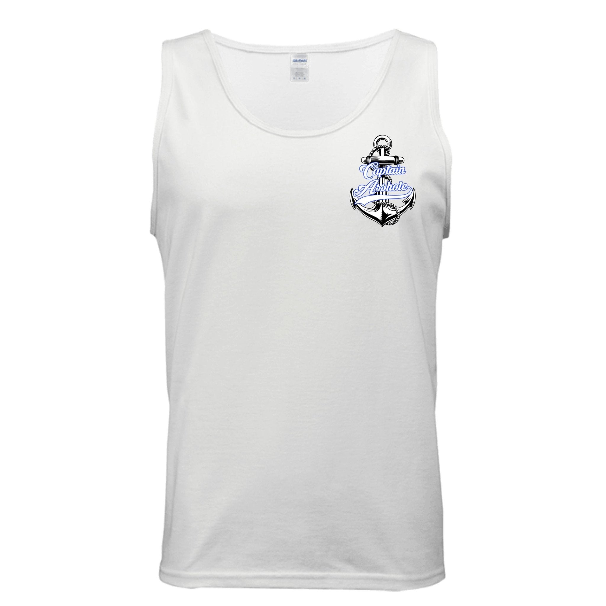 Captain Asshole Tank Top FDR - White - new - Captain Asshole