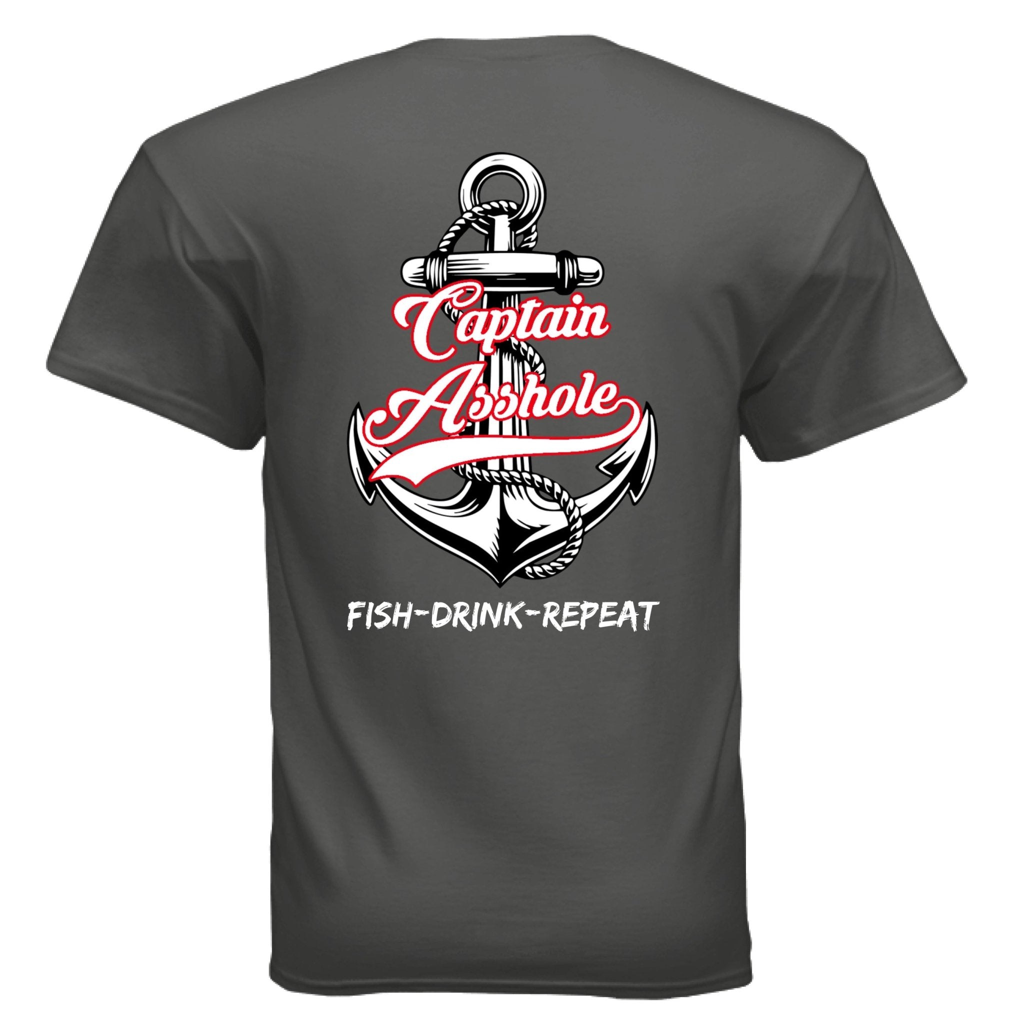 Captain Asshole Tee red logo FDR - new - Captain Asshole