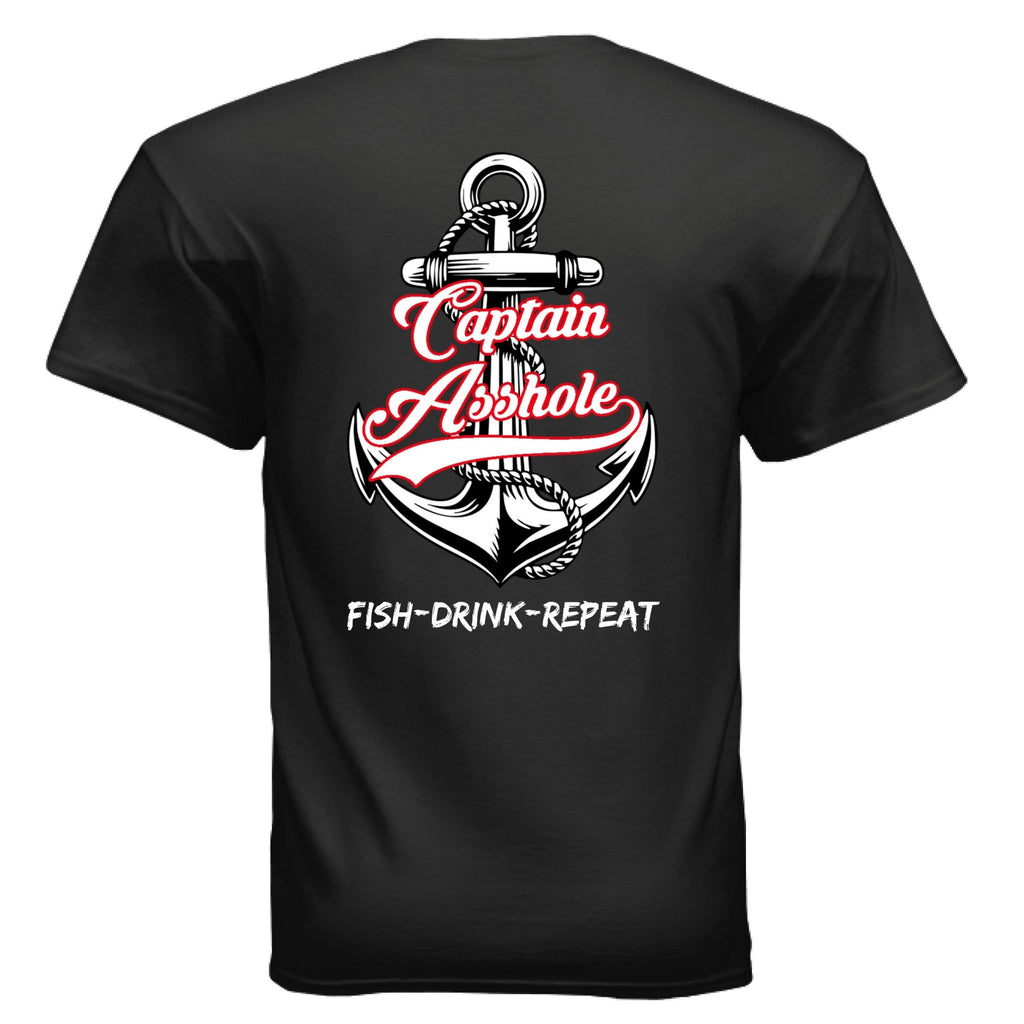 Captain Asshole Tee red logo FDR - new - Captain Asshole