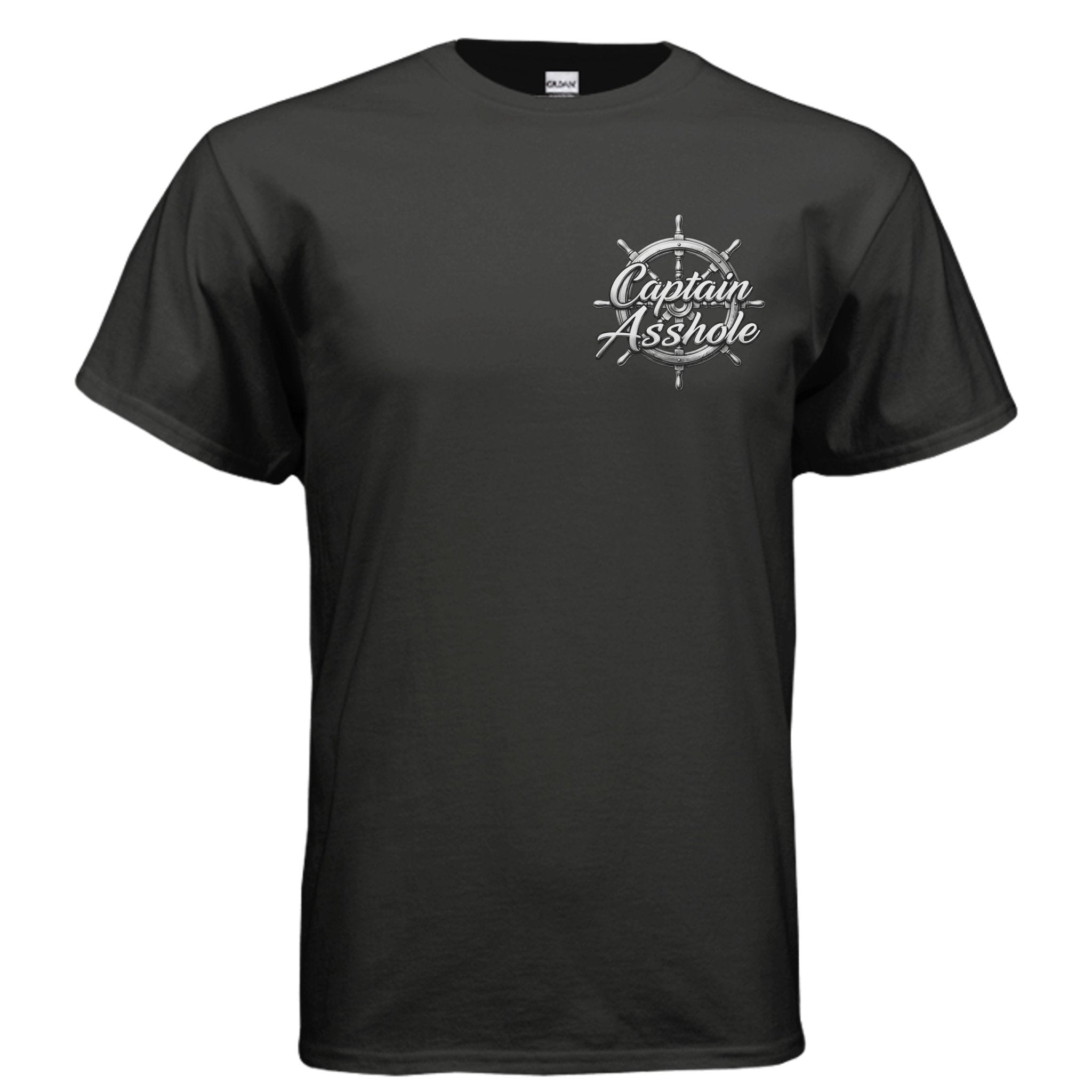 Captain Asshole Wheel T-Shirt - new - Captain Asshole