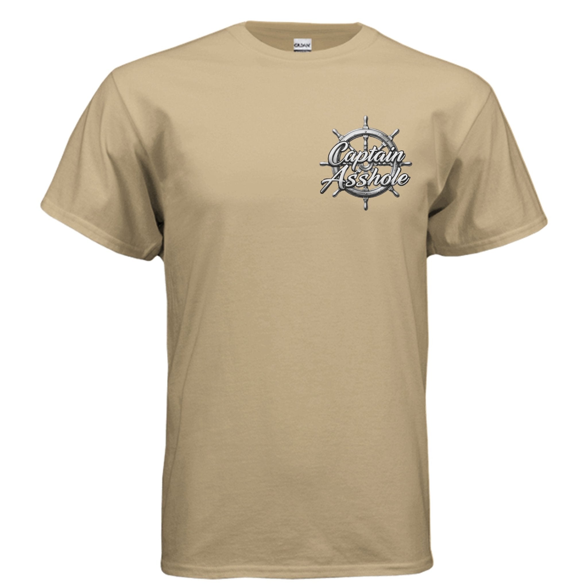 Captain Asshole Wheel T-Shirt - new - Captain Asshole