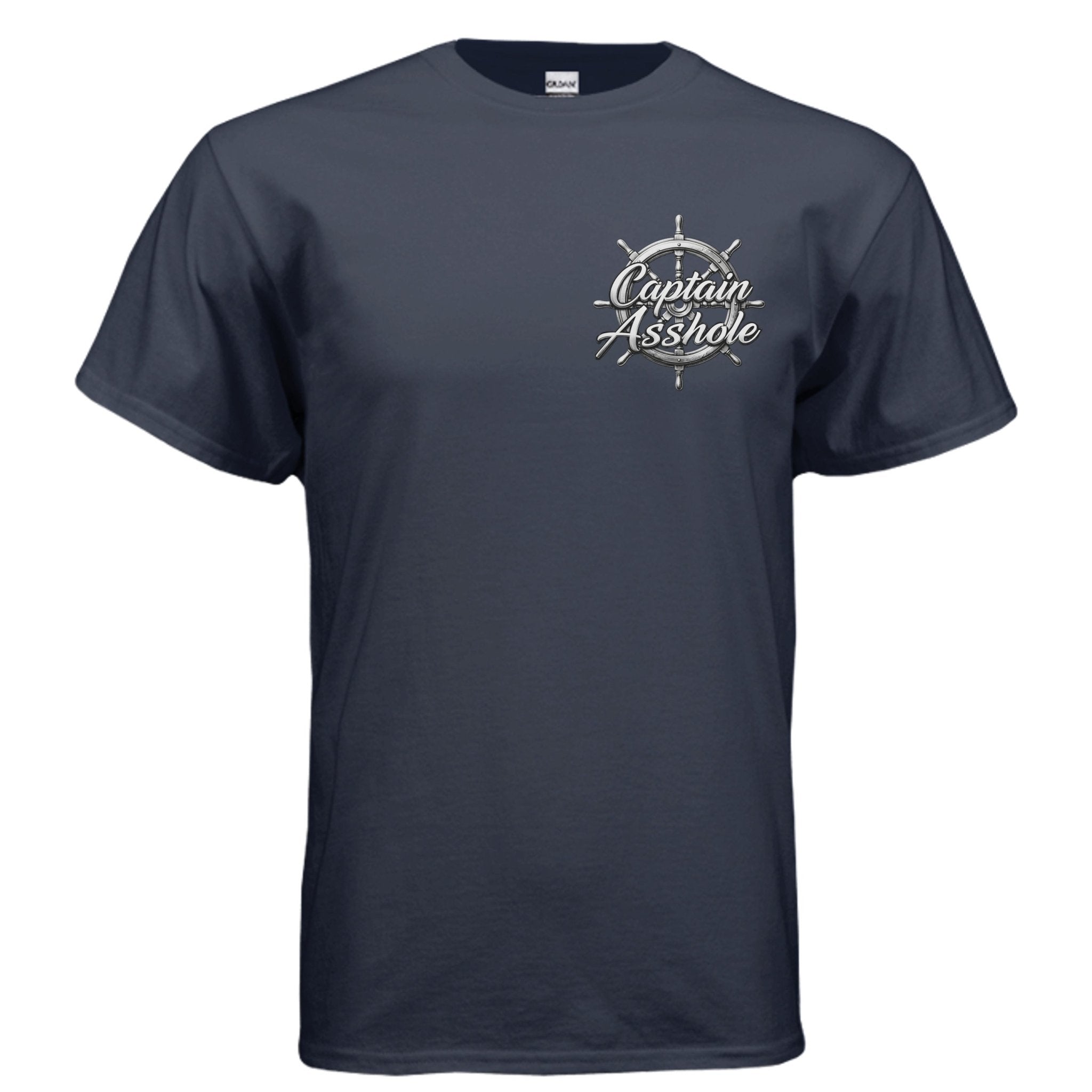 Captain Asshole Wheel T-Shirt - new - Captain Asshole