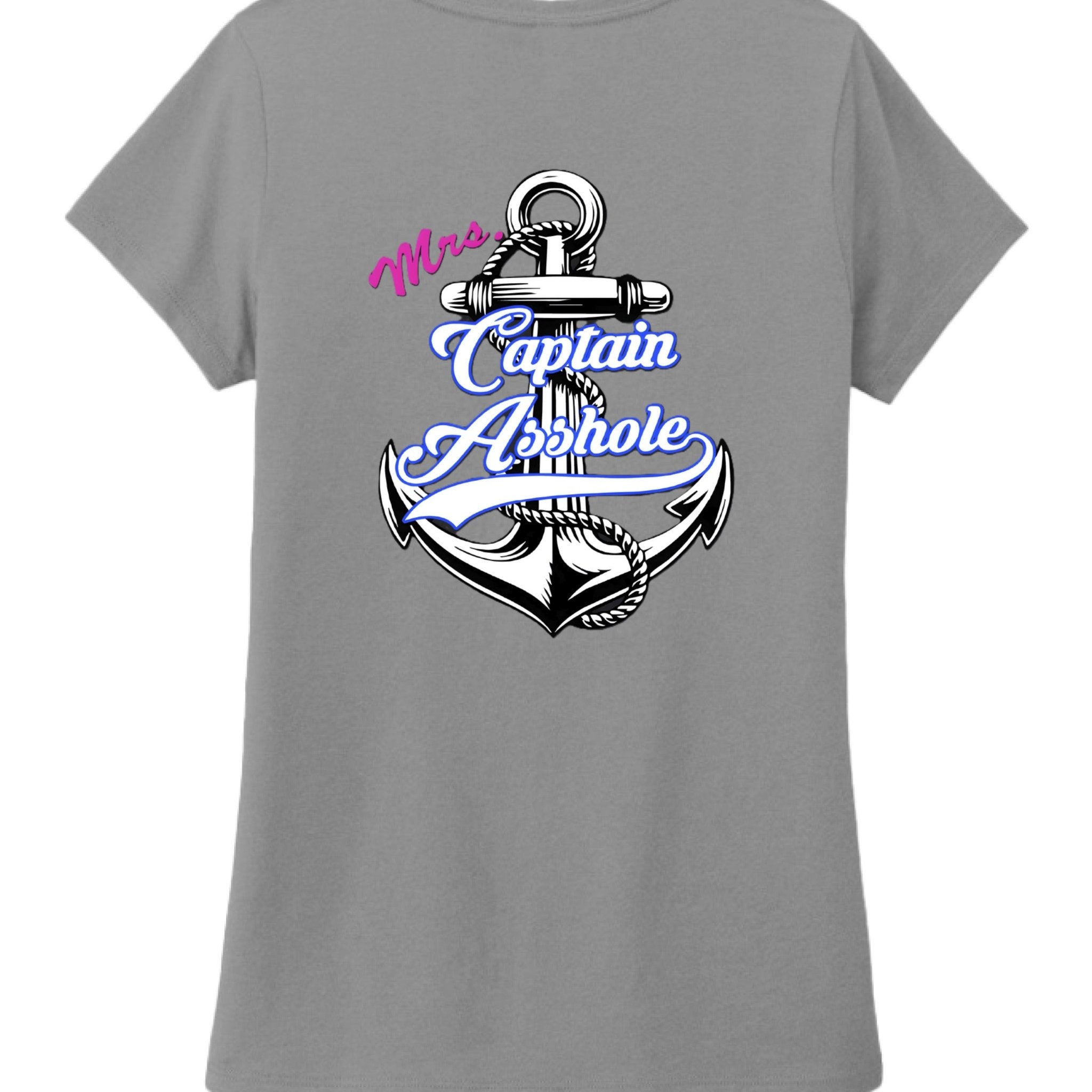 Mrs. Captain Asshole Ladies V - Neck - new - Captain Asshole