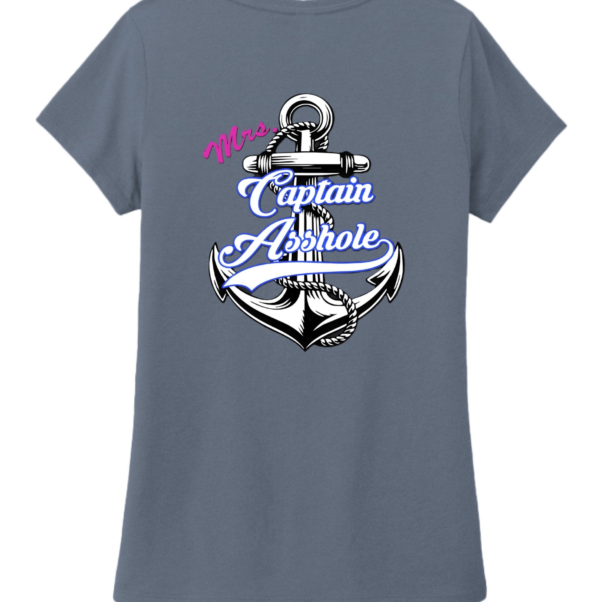 Mrs. Captain Asshole Ladies V - Neck - new - Captain Asshole