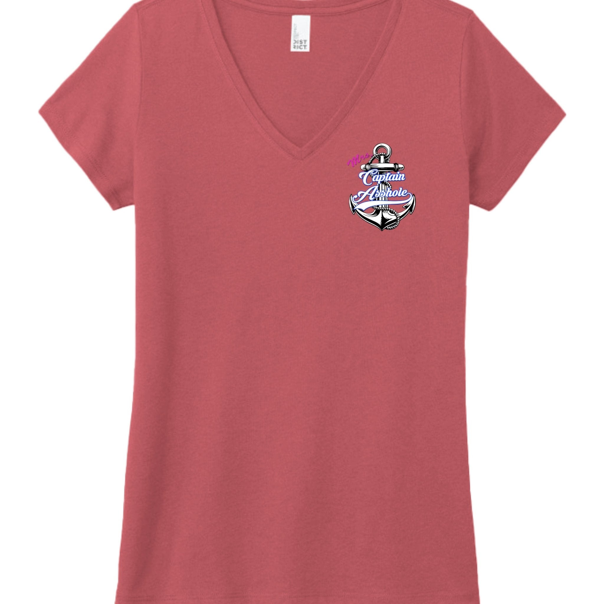 Mrs. Captain Asshole Ladies V - Neck - new - Captain Asshole