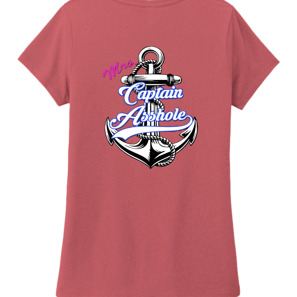 Mrs. Captain Asshole Ladies V - Neck - new - Captain Asshole